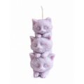 Three Kittens Decorative Candle