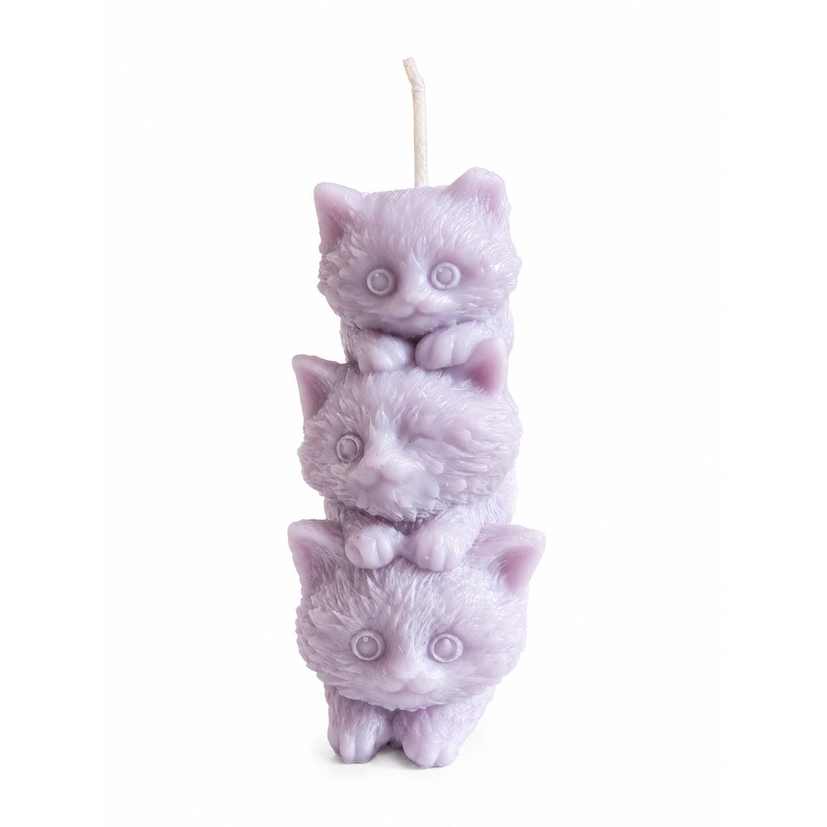 Three Kittens Decorative Candle